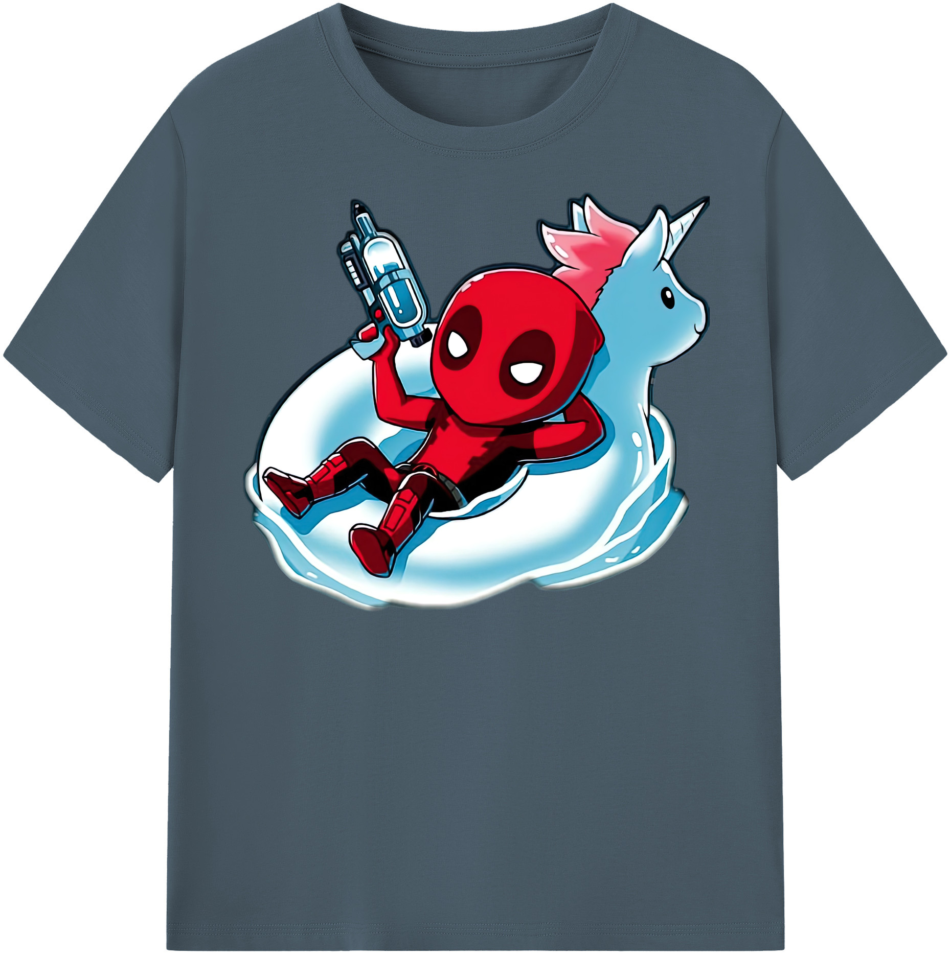 （画像用） Deadpool デッドプール 綿100％半袖Tシャツ（フロントプリント）